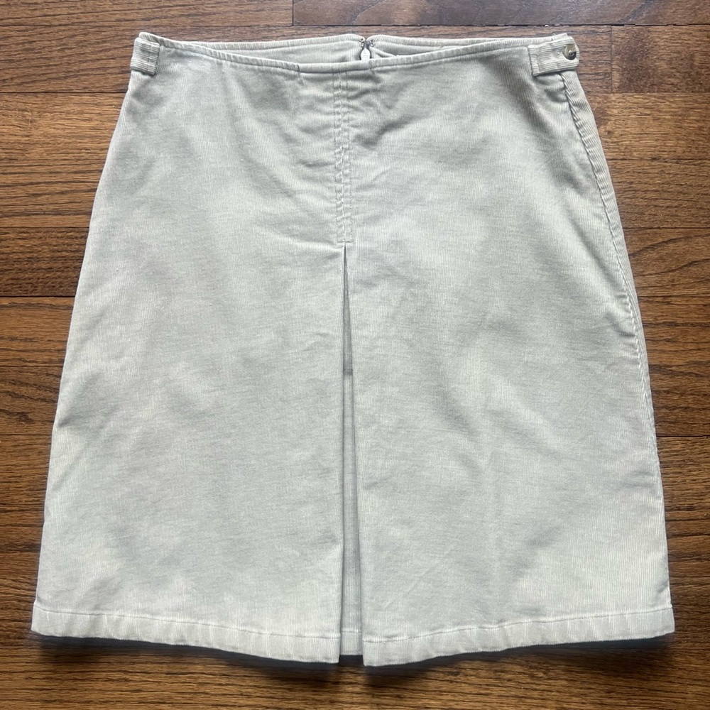 Old Navy Stoned-Colored Khaki Corduroy Skirt
